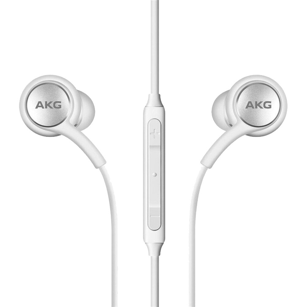 Casti pentru Samsung Galaxy S10/S10 Plus, AKG Wired, conector 3.5 mm Jack, Alb